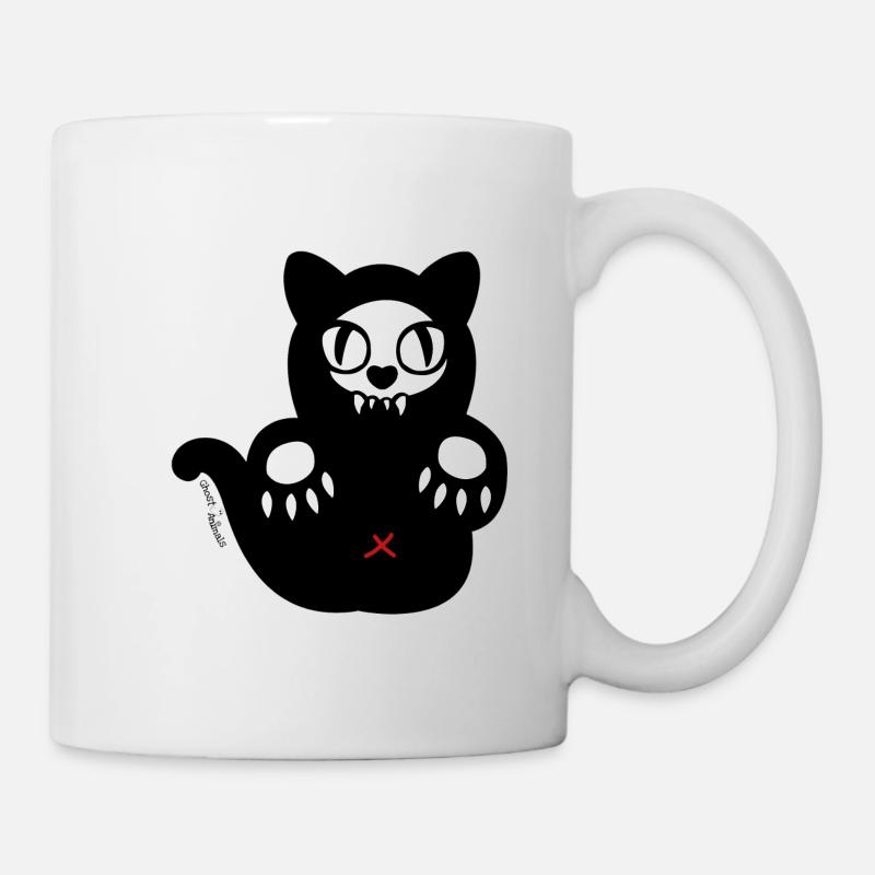 Chat fantôme - Mug blanc - blanc