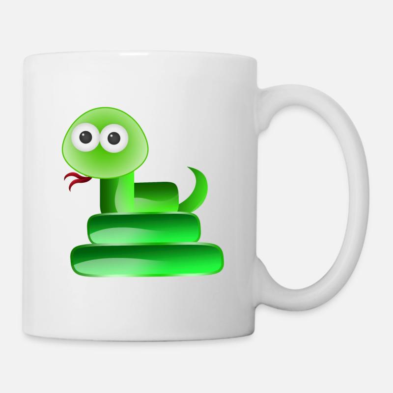 Snake Reptile - Tasse - Weiß