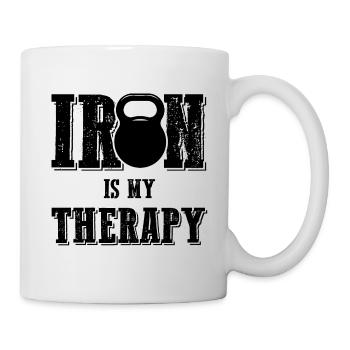 therapie gym - Tasse - Weiß - Rechts