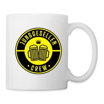 junggesellen crew bier - Tasse - Weiß - Rechts