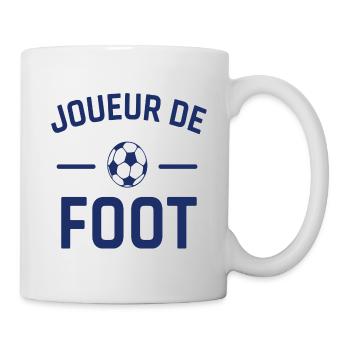 Joueur de foot humour football cadeau footballeur - Mug blanc - blanc - Droite