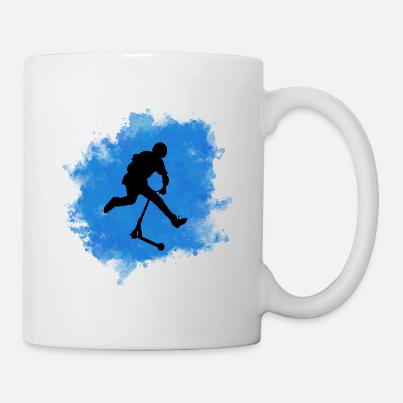 trottinette freestyle - Mug blanc - blanc