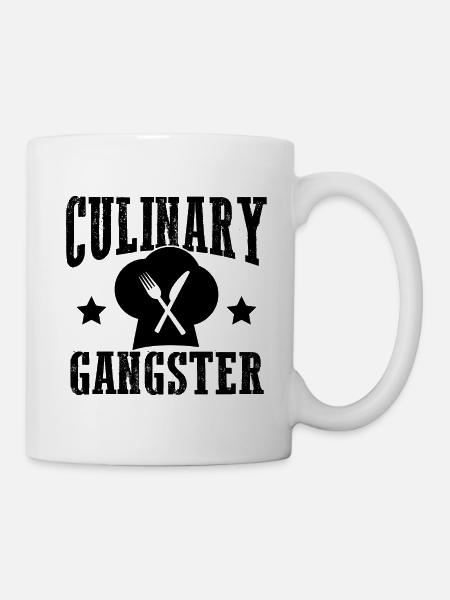 koch gangster kochen - Tasse - Weiß