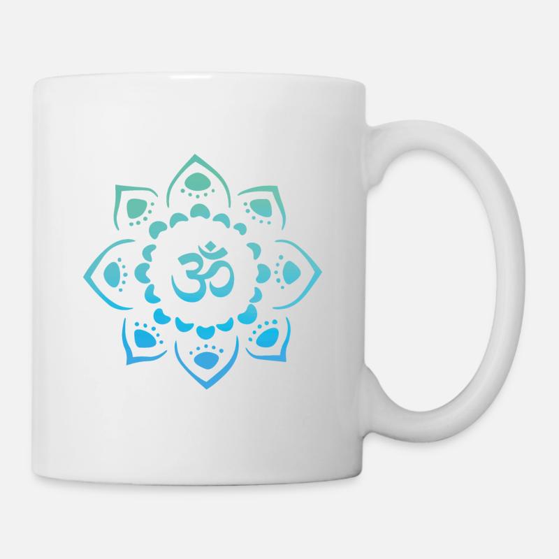 Om mandala, beautiful mandala - Mug - white