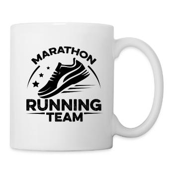 marathon running team - Tasse - Weiß - Rechts