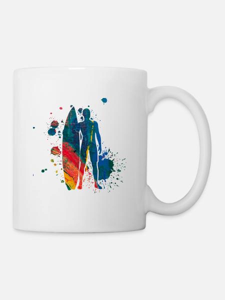 Surfing - Mug blanc - blanc