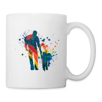 Vater und Tochter - Tasse - Weiß - Rechts