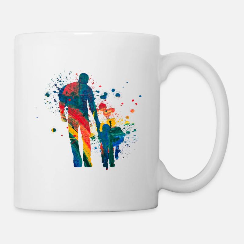 Vater und Tochter - Tasse - Weiß
