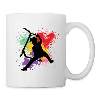 Freestyle-Roller - Tasse - Weiß - Rechts