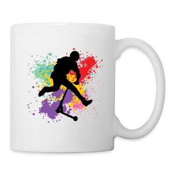 freestyle scooter - Mug - white - Right