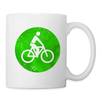 Feux de signalisation de vélo - Mug blanc - blanc - Droite