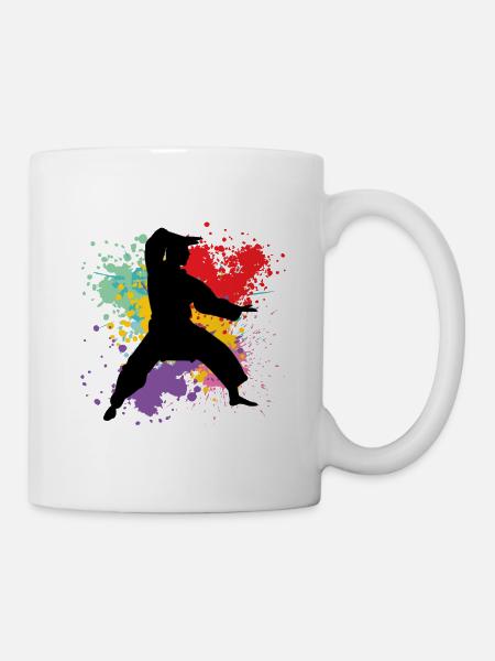 karaté - Mug blanc - blanc