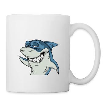 Cooler und lustiger Hai #1 Cool Sharks - Tasse - Weiß - Rechts