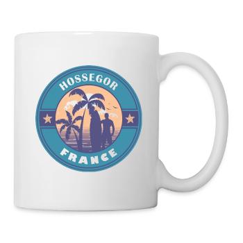 Hossegor Frankreich Sommer Surf Design - Tasse - Weiß - Rechts