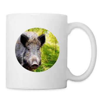 Chasse Chasseur Sanglier DEer Chasse - Mug blanc - blanc - Droite