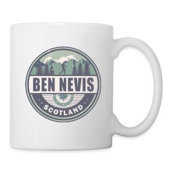 Ben Nevis Schottland Grampian Mountains Wandern - Tasse - Weiß - Rechts