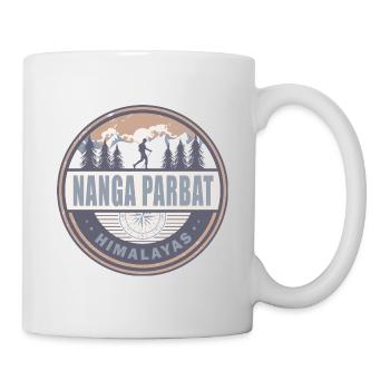 Nanga Parbat Himalayas Pakistan Vintage Hiking - Mug - white - Right