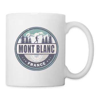 Mont Blanc France French Alps Vintage Hiking - Mug - white - Right