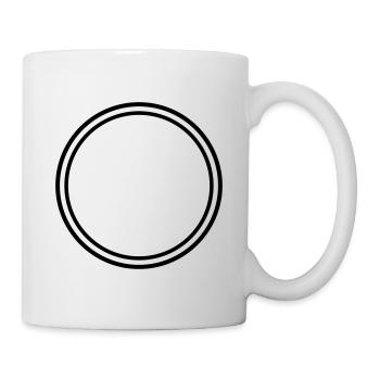 Kreis symbol - Tasse - Weiß - Rechts