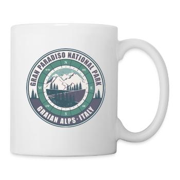 Gran Paradiso National Park Italy Vintage Hiking - Mug - white - Right