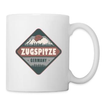 Zugspitze Germany Vintage Hiking Design - Mug - white - Right