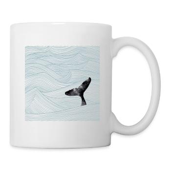 Ocean Wale - Tasse - Weiß - Rechts