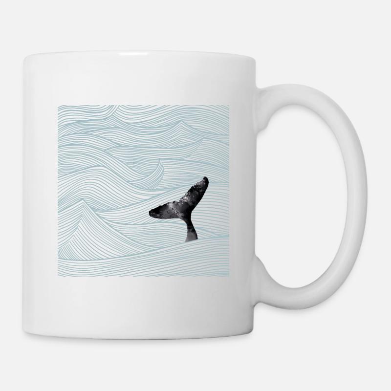 Ocean Whales - Mug - white