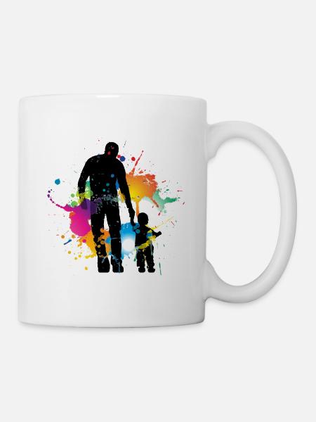 Père et fille - Mug blanc - blanc