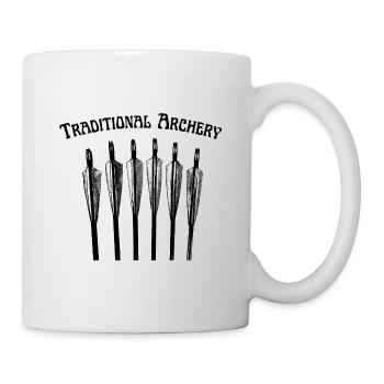 Traditionelle Bogenschützenpfeile - Tasse - Weiß - Rechts