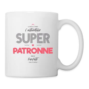 L authentique super patronne - Mug blanc - blanc - Droite