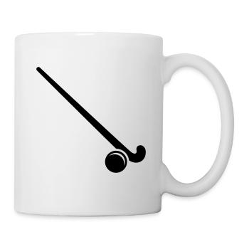 Icône de l’icône Hockey sur gazon - Mug blanc - blanc - Droite
