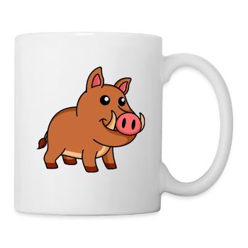 Wild Boar Comic Animal - Mug - white - Right