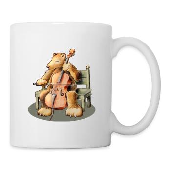 Cello Bear - Mug - white - Right