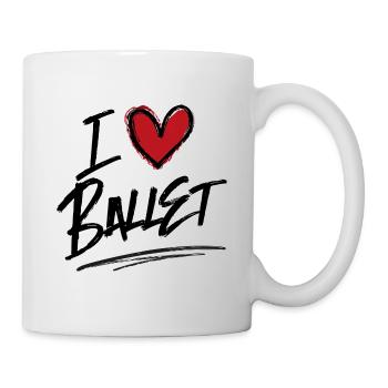 I love ballet - Mug - white - Right