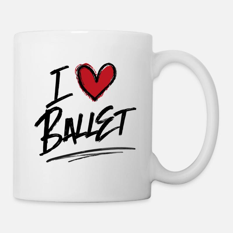 Ich liebe Ballett - Tasse - Weiß