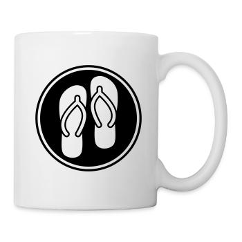 Flip-flops icon - Mug - white - Right