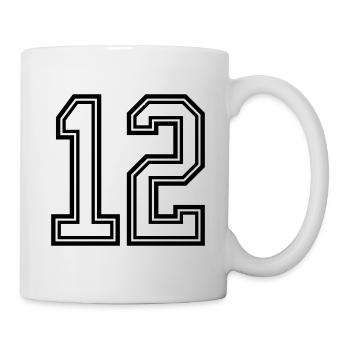 Symbole de 12 chiffres - Mug blanc - blanc - Droite
