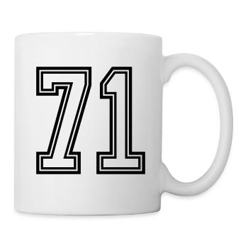 Symbole numérique 71 - Mug blanc - blanc - Droite