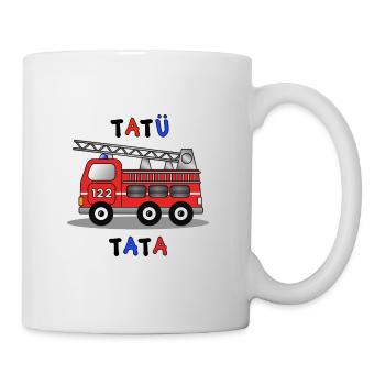 Feuerwehrauto - Tasse - Weiß - Rechts