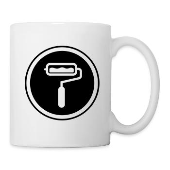 Painter Silhouette icon - Mug - white - Right
