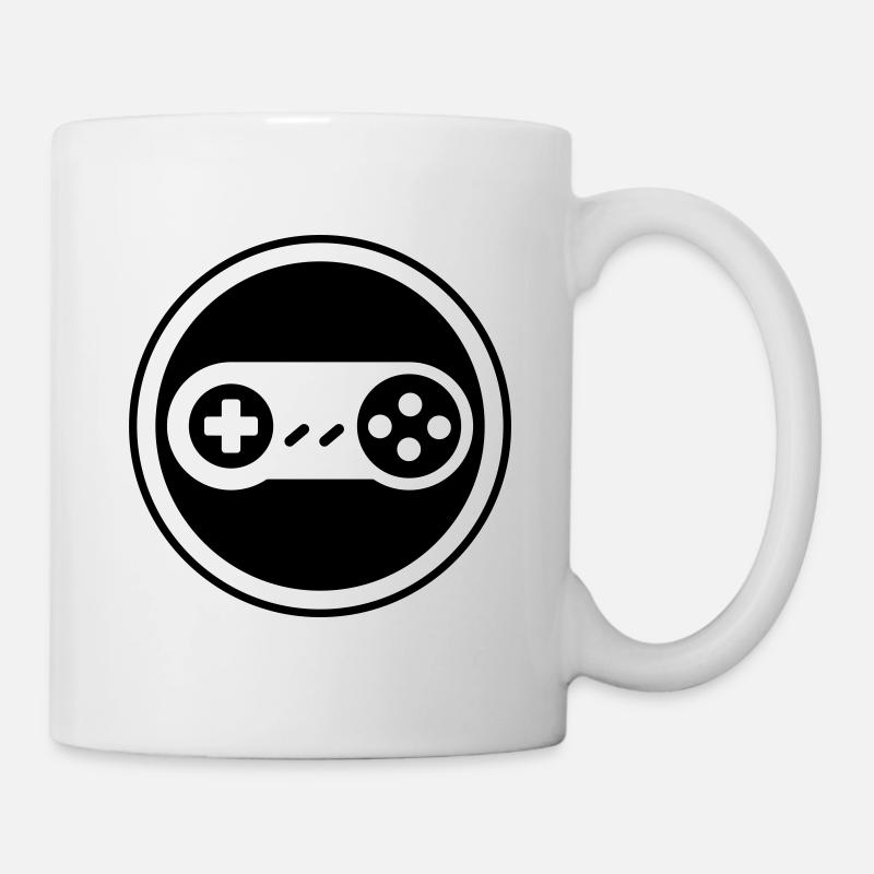 Icône de manette de jeu Gamer - Mug blanc - blanc