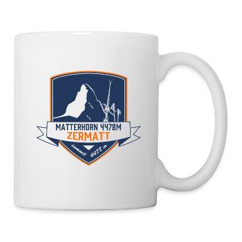 zermatt metterhorn ecusson - Mug - white - Right
