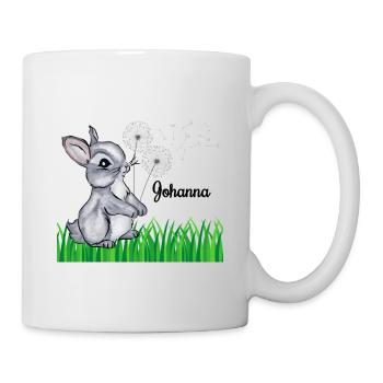 Name Cup Kids Rabbit Name Gift Johanna - Mug - white - Right
