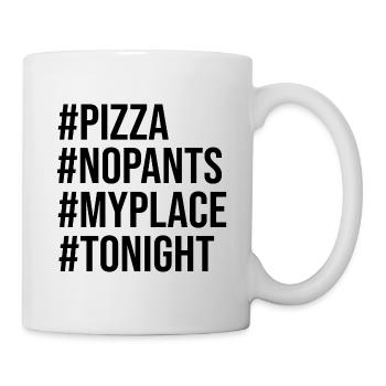 #pizzanight (black) - Mug - white - Right