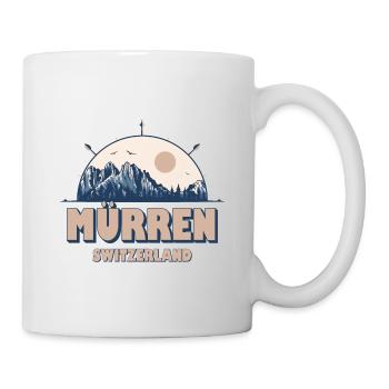 Mürren Suisse Alpes Suisses Vintage Randonnée Desig - Mug blanc - blanc - Droite