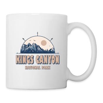 Kings Canyon National Park Vintage Hiking - Mug - white - Right