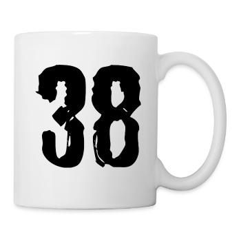 38 Number jersey - Mug - white - Right