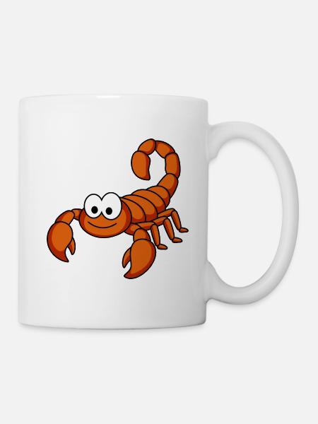 Skorpion Comic Tier - Tasse - Weiß