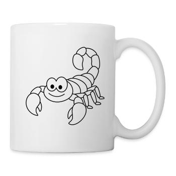 Scorpion Comic Animal - Mug blanc - blanc - Droite