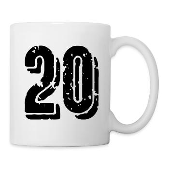 20 number jersey - Mug - white - Right